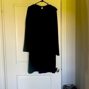 Black active wear duster